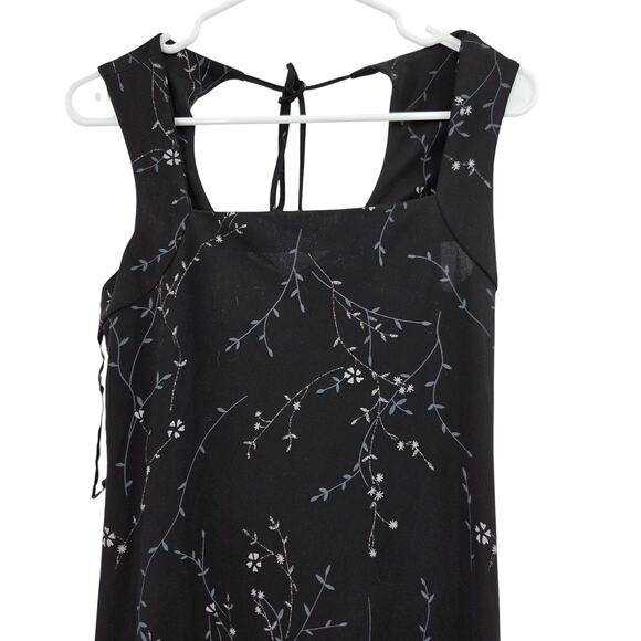 VTG BREAKEN LOOSE SZ 7/8 Y2K GLITTER VINE PRINT SLEEVELESS WITH MAXI DRESS - Picture 4 of 4